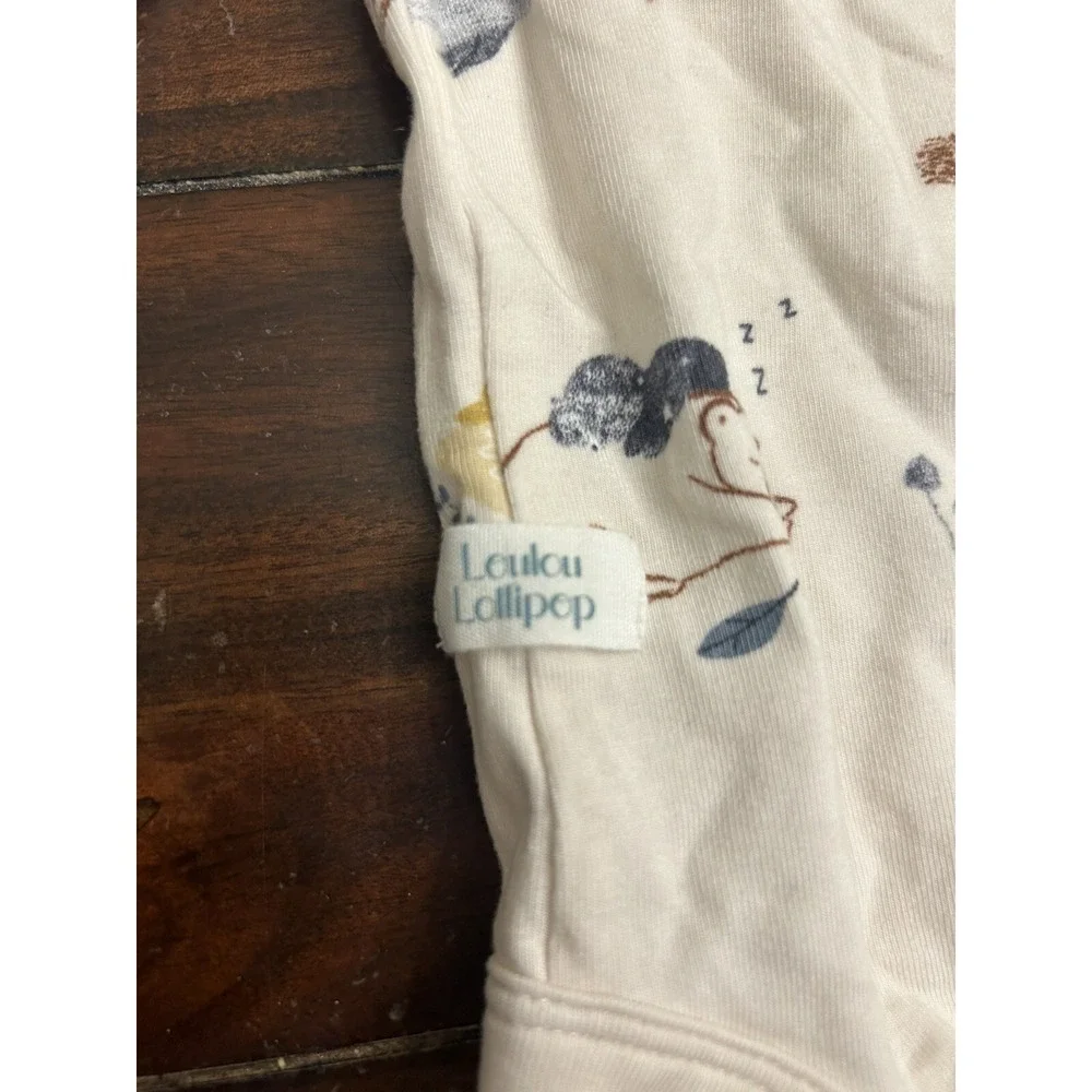 Loulou Lollipop Infant Bodysuit 12-18 Months Bears Fox Organic Cotton Baby